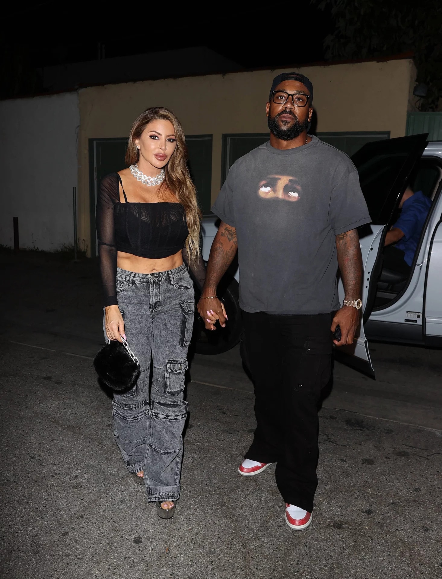 Larsa Pippen Brings the Glam in Silver Platforms for Night Out in LA
